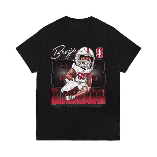 Stanford - NCAA Football : Benji Blackburn - Bobblehead Comfort Colors T-Shirt-0