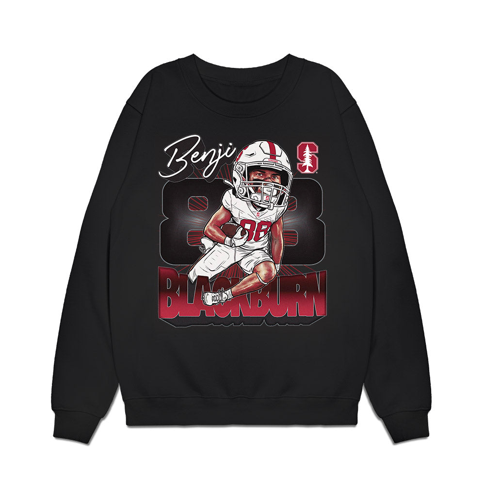 Stanford - NCAA Football : Benji Blackburn - Bobblehead Premium Crewneck Sweatshirt-0
