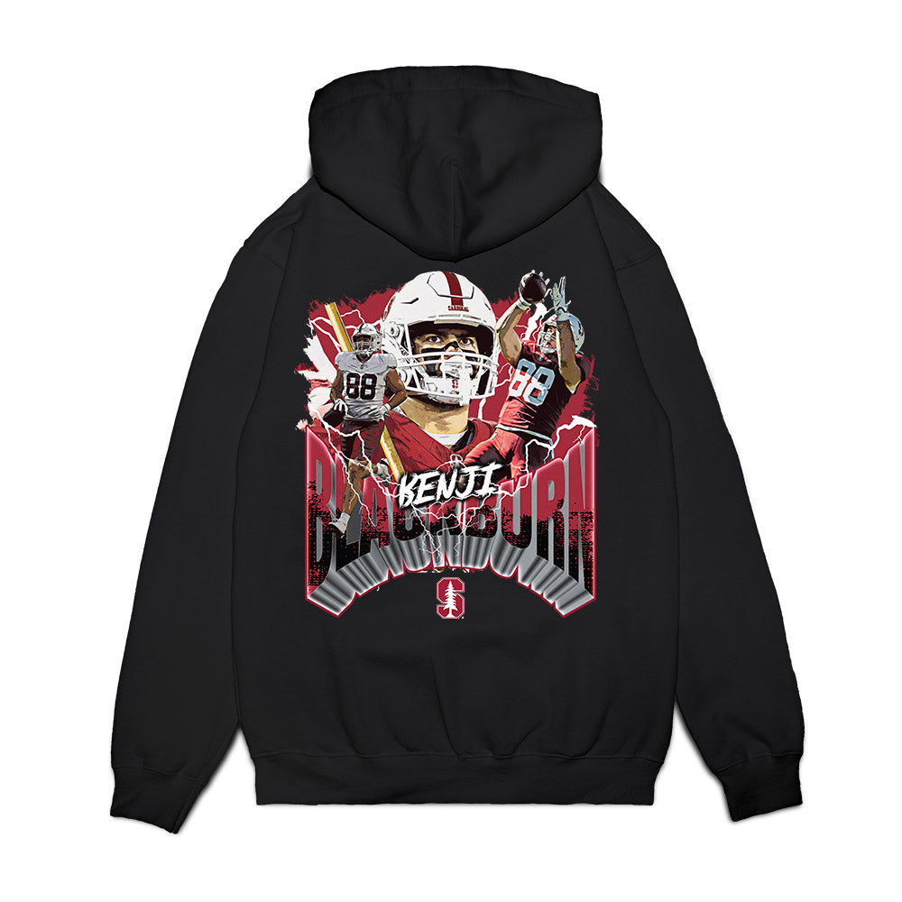 Stanford - NCAA Football : Benji Blackburn - Collage Premium Hooded Sweatshirt-1