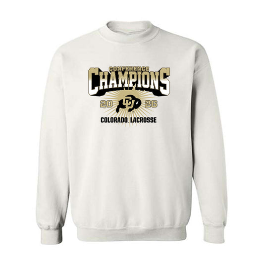 Colorado - NCAA Women's Lacrosse : Rowan Edson - Conference Champions Crewneck Sweatshirt-0