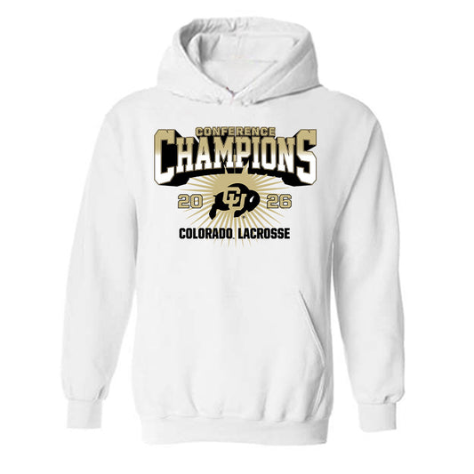 Colorado - NCAA Women's Lacrosse : Anna Hoover - Conference Champions Hooded Sweatshirt-0