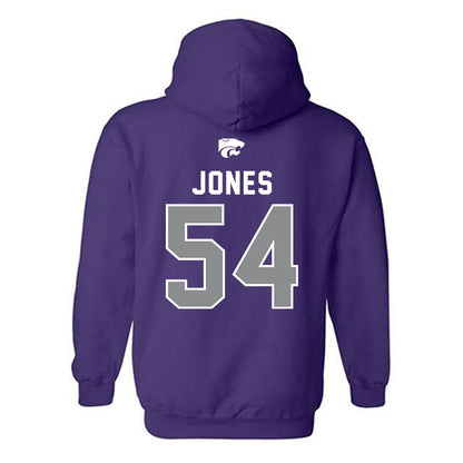 Kansas State - NCAA Football : Keiton Jones - EMAW Hooded Sweatshirt-1
