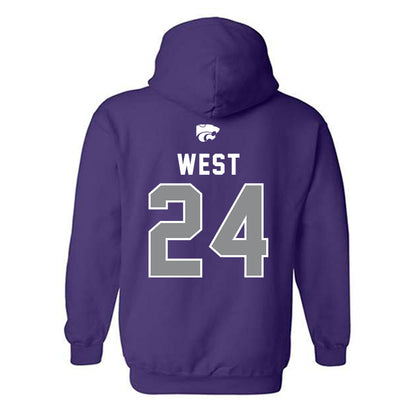 Kansas State - NCAA Football : Tanner West - EMAW Hooded Sweatshirt-1