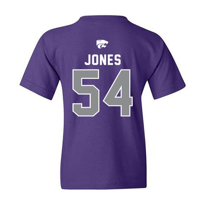 Kansas State - NCAA Football : Keiton Jones - EMAW Youth T-Shirt-1