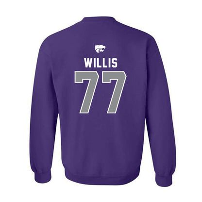 Kansas State - NCAA Baseball : Carver Willis - EMAW Crewneck Sweatshirt-1