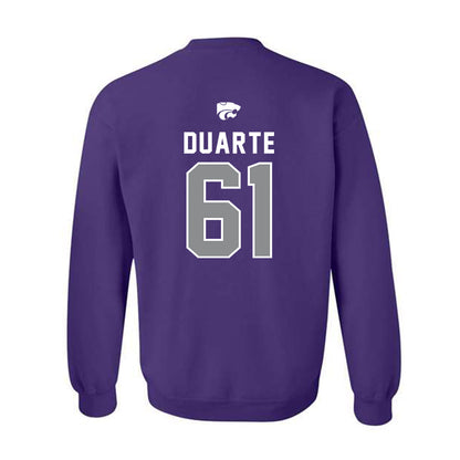 Kansas State - NCAA Football : Chase Duarte - EMAW Crewneck Sweatshirt-1
