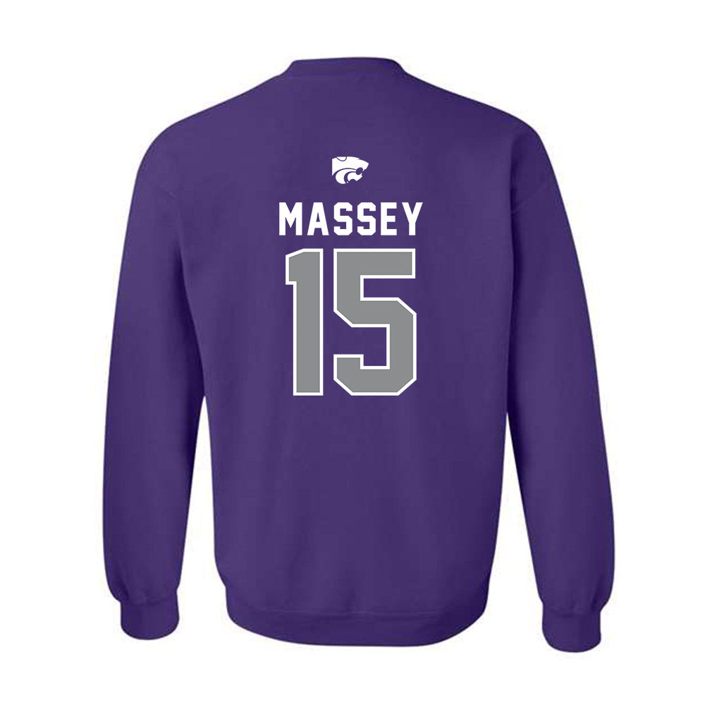 Kansas State - NCAA Women's Volleyball : Addison Massey - EMAW Crewneck Sweatshirt-1