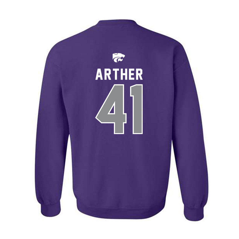 Kansas State - NCAA Baseball : Adam Arther - EMAW Crewneck Sweatshirt-1