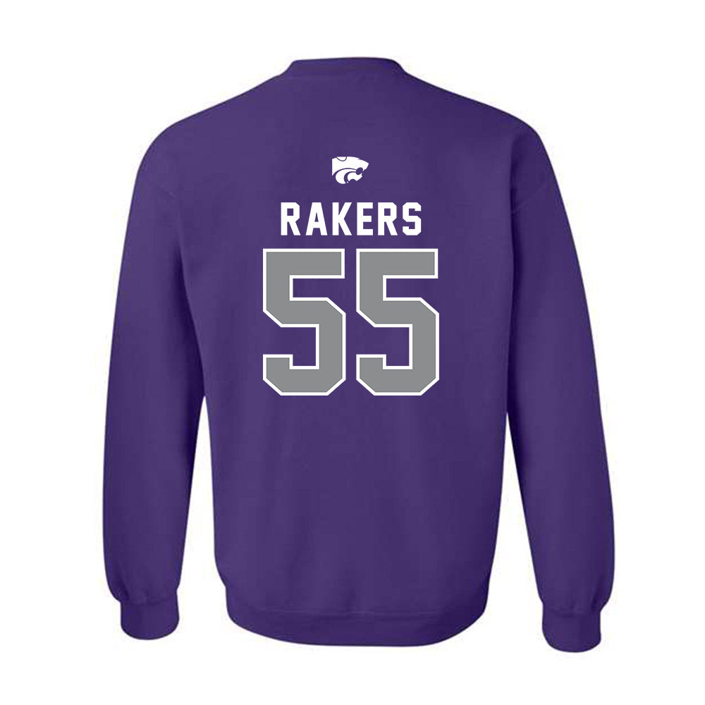 Kansas State - NCAA Football : Kyle Rakers - EMAW Crewneck Sweatshirt-1