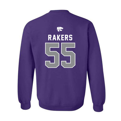 Kansas State - NCAA Football : Kyle Rakers - EMAW Crewneck Sweatshirt-1