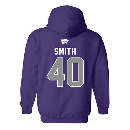 Kansas State - NCAA Baseball : Miles Smith - EMAW Hooded Sweatshirt-1