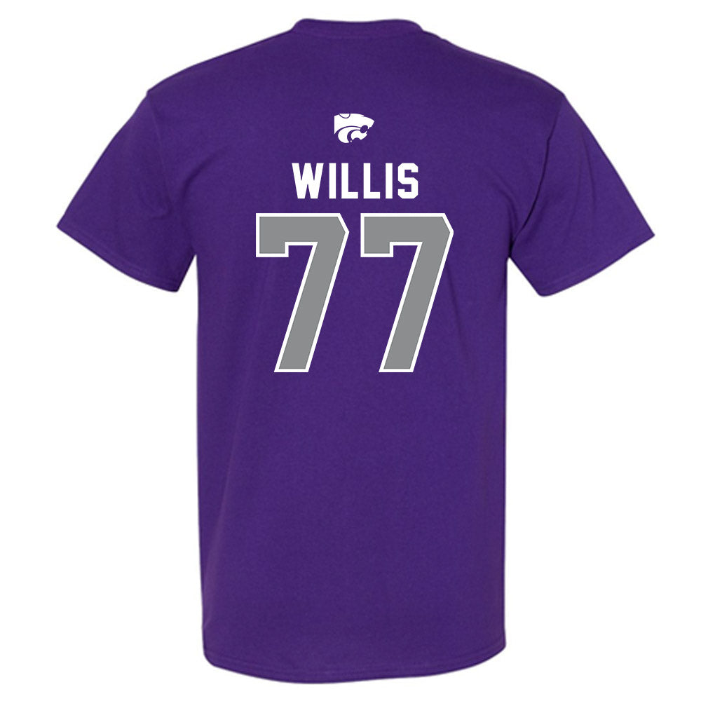 Kansas State - NCAA Baseball : Carver Willis - EMAW T-Shirt-1