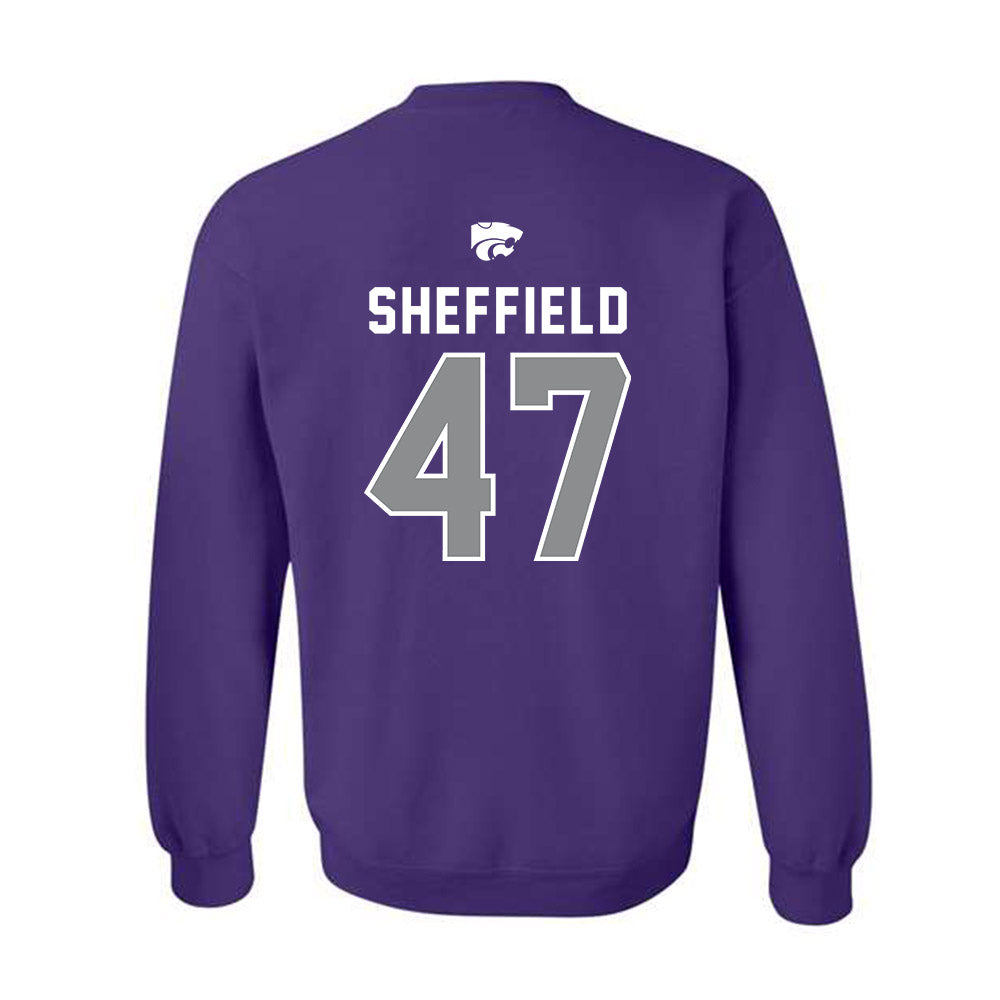 Kansas State - NCAA Baseball : Lincoln Sheffield - EMAW Crewneck Sweatshirt-1