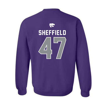 Kansas State - NCAA Baseball : Lincoln Sheffield - EMAW Crewneck Sweatshirt-1