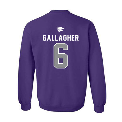 Kansas State - NCAA Baseball : Grant Gallagher - EMAW Crewneck Sweatshirt-1