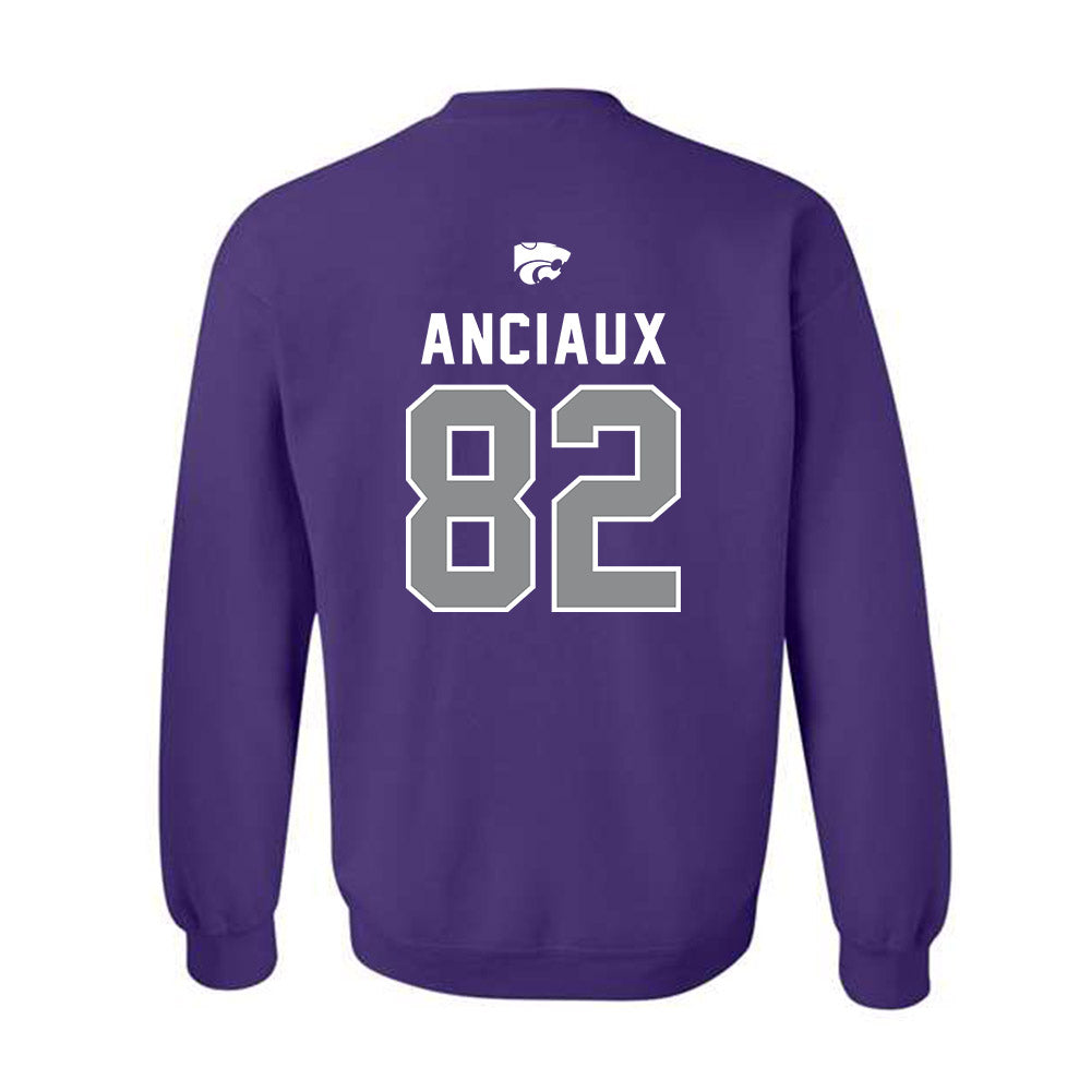 Kansas State - NCAA Football : Will Anciaux - EMAW Crewneck Sweatshirt-1