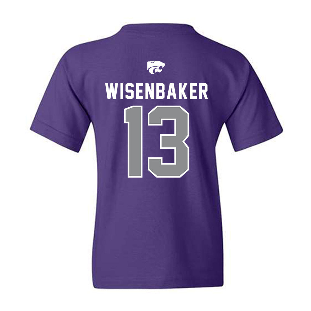Kansas State - NCAA Baseball : Cole Wisenbaker - EMAW Youth T-Shirt-1
