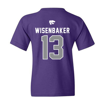 Kansas State - NCAA Baseball : Cole Wisenbaker - EMAW Youth T-Shirt-1