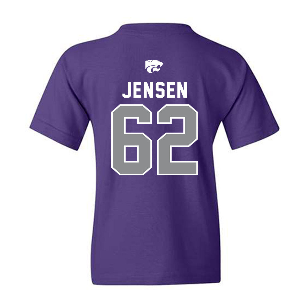 Kansas State - NCAA Football : Jordan Jensen - EMAW Youth T-Shirt-1