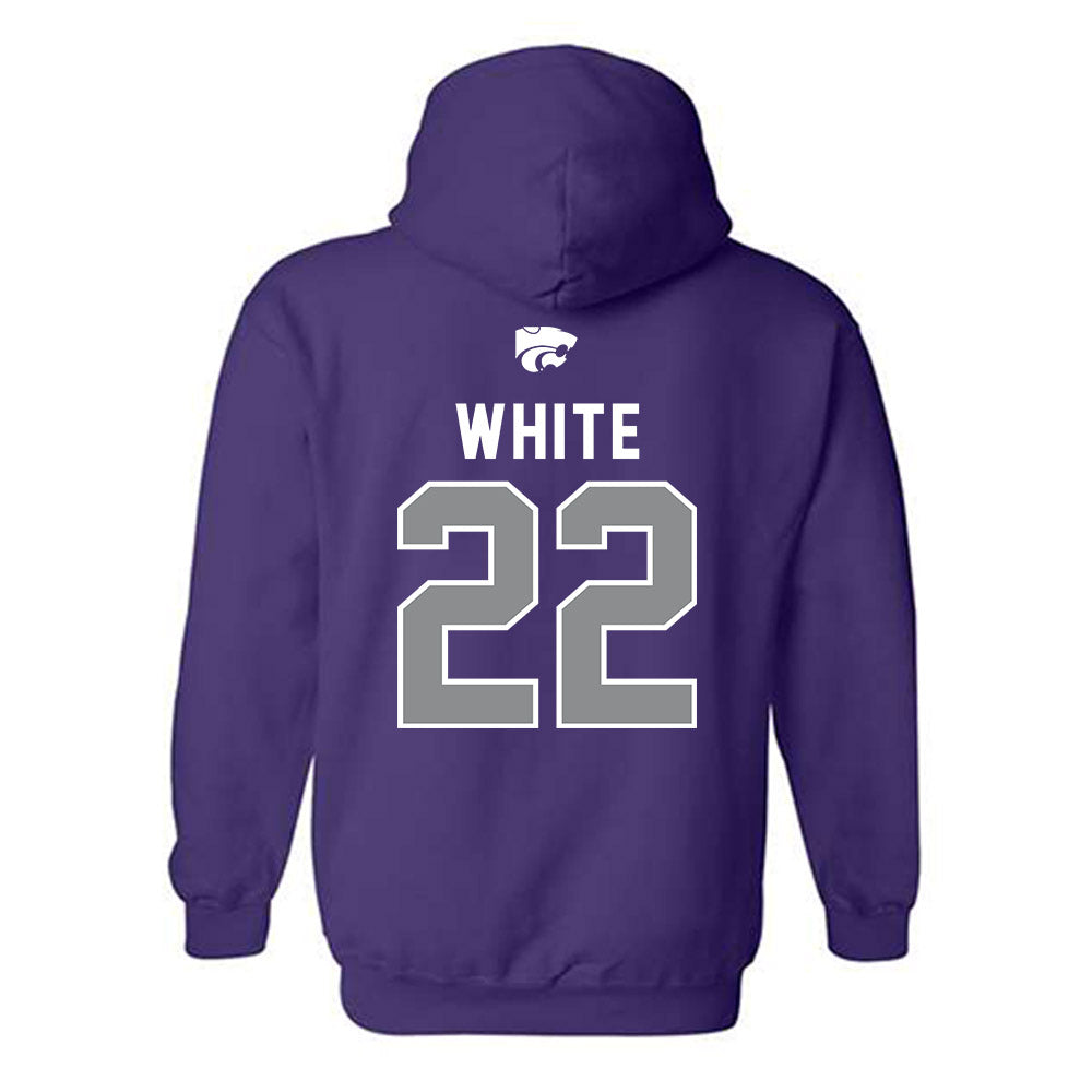 Kansas State - NCAA Women's Basketball : Ramiya White - EMAW Hooded Sweatshirt-1