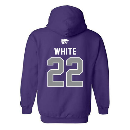 Kansas State - NCAA Women's Basketball : Ramiya White - EMAW Hooded Sweatshirt-1