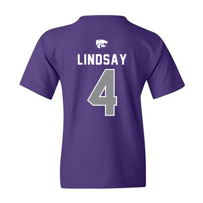 Kansas State - NCAA Men's Basketball : Dez Lindsay - EMAW Youth T-Shirt-1
