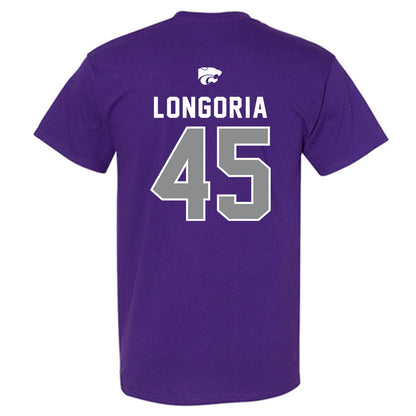 Kansas State - NCAA Baseball : Adan Longoria - EMAW T-Shirt-1