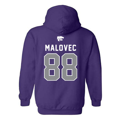 Kansas State - NCAA Men's Basketball : Timotej Malovec - EMAW Hooded Sweatshirt-1