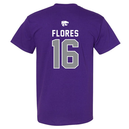 Kansas State - NCAA Baseball : Matthew Flores - EMAW T-Shirt-1