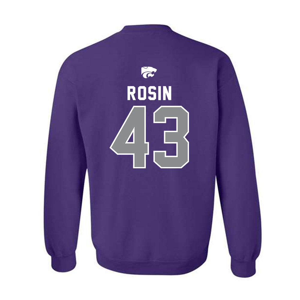Kansas State - NCAA Baseball : Ben Rosin - EMAW Crewneck Sweatshirt-1