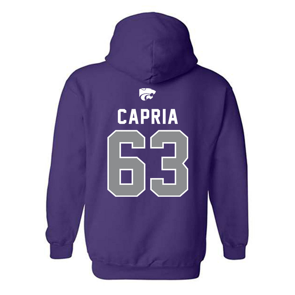 Kansas State - NCAA Football : Michael Capria - EMAW Hooded Sweatshirt-1