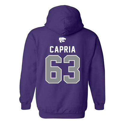 Kansas State - NCAA Football : Michael Capria - EMAW Hooded Sweatshirt-1