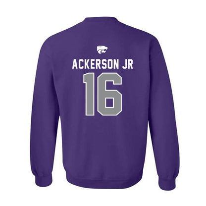 Kansas State - NCAA Football : Dj Ackerson Jr - EMAW Crewneck Sweatshirt-1