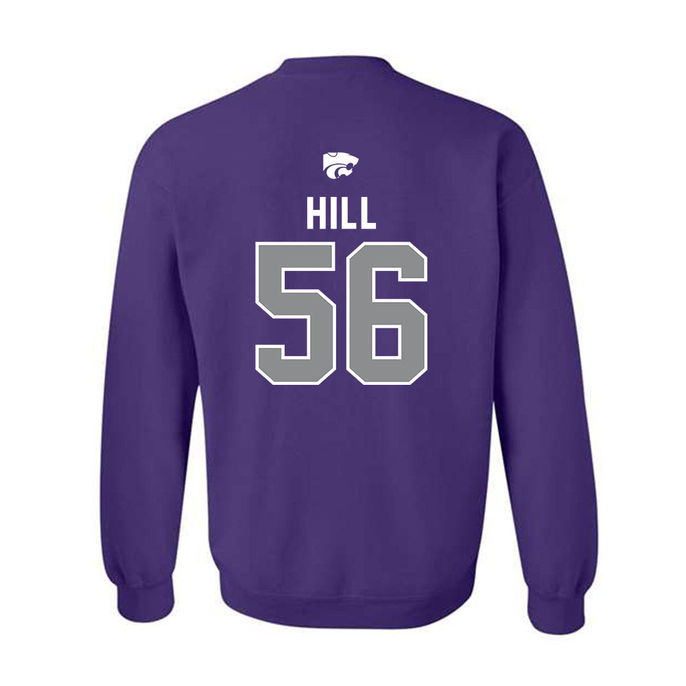 Kansas State - NCAA Football : Elijah Hill - EMAW Crewneck Sweatshirt-1