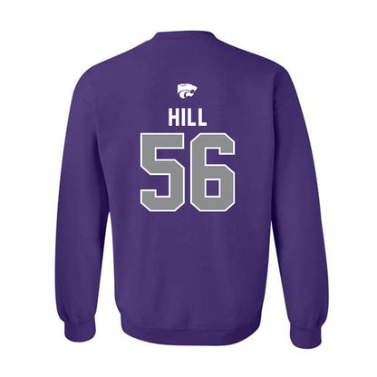 Kansas State - NCAA Football : Elijah Hill - EMAW Crewneck Sweatshirt-1