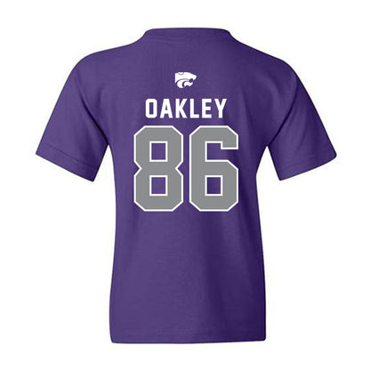 Kansas State - NCAA Football : Garrett Oakley - EMAW Youth T-Shirt-1