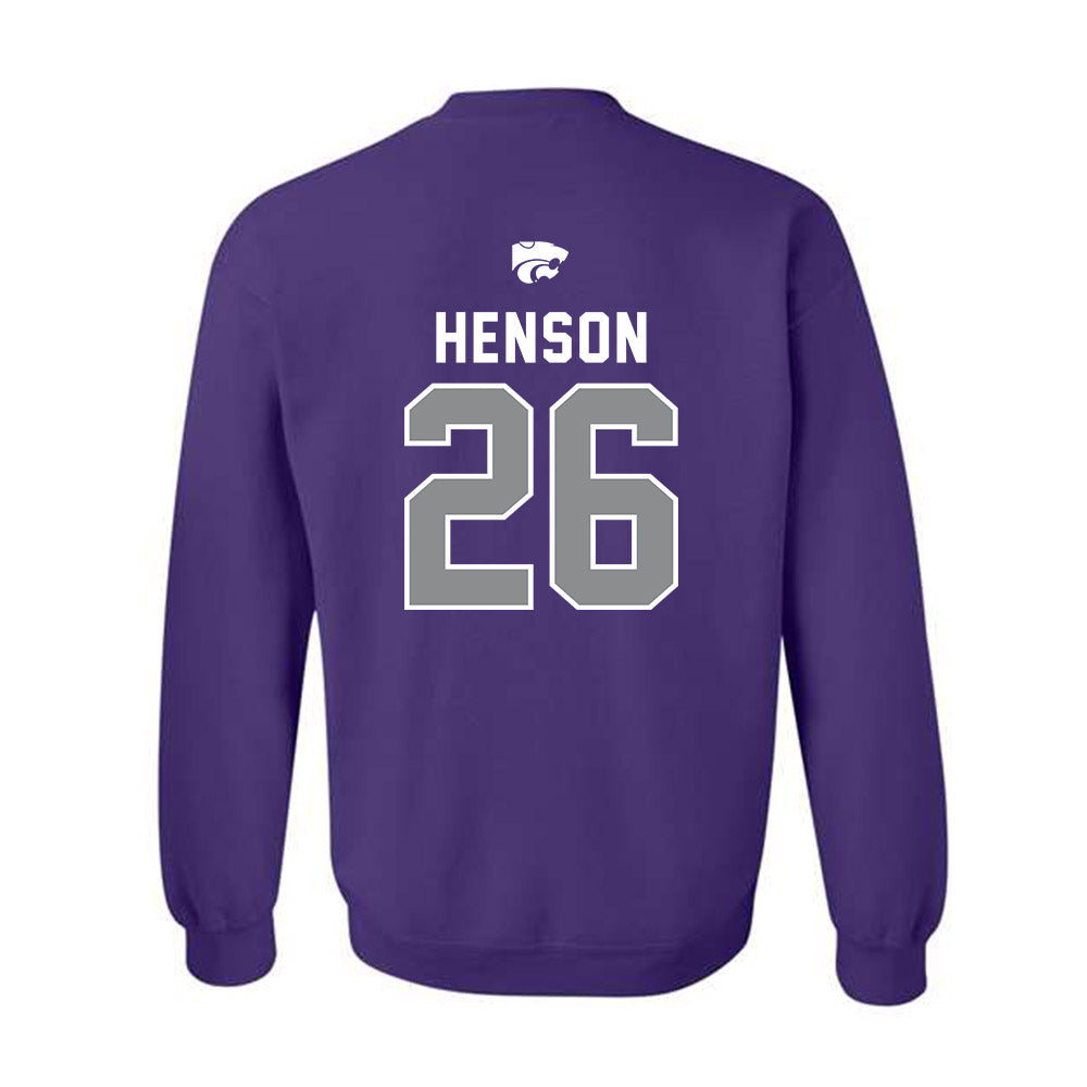 Kansas State - NCAA Baseball : Micah Henson - EMAW Crewneck Sweatshirt-1