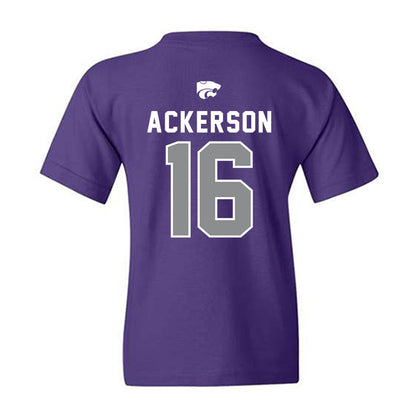 Kansas State - NCAA Football : Dj Ackerson - EMAW Youth T-Shirt-1