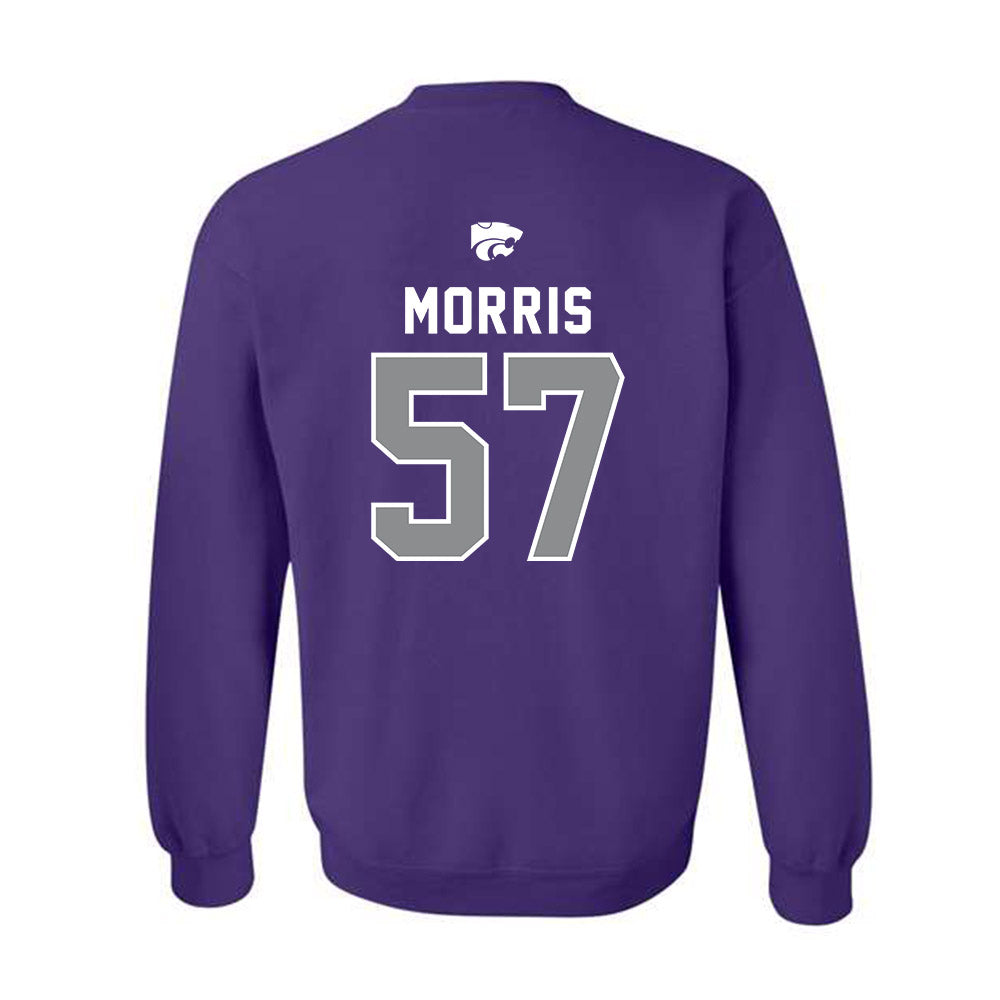 Kansas State - NCAA Football : Delvin Morris - EMAW Crewneck Sweatshirt-1