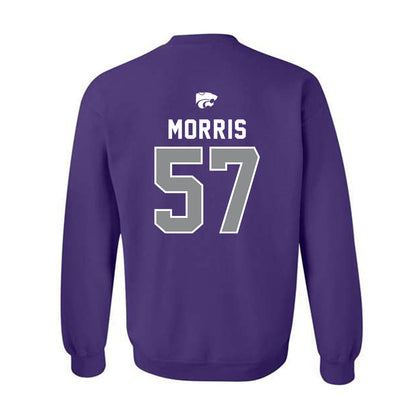 Kansas State - NCAA Football : Delvin Morris - EMAW Crewneck Sweatshirt-1