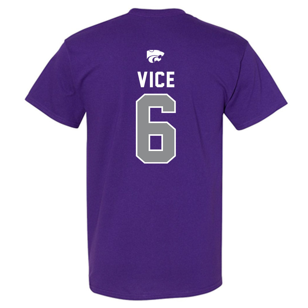 Kansas State - NCAA Men's Basketball : Brock Vice - EMAW T-Shirt-1