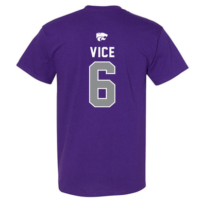 Kansas State - NCAA Men's Basketball : Brock Vice - EMAW T-Shirt-1