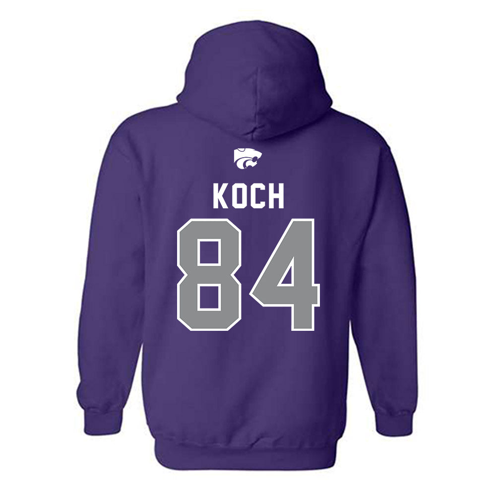 Kansas State - NCAA Football : Isaac Koch - EMAW Hooded Sweatshirt-1