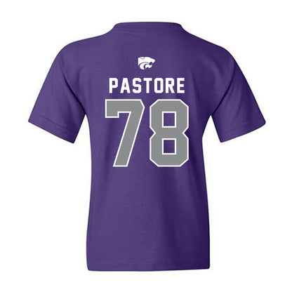 Kansas State - NCAA Football : John Pastore - EMAW Youth T-Shirt-1