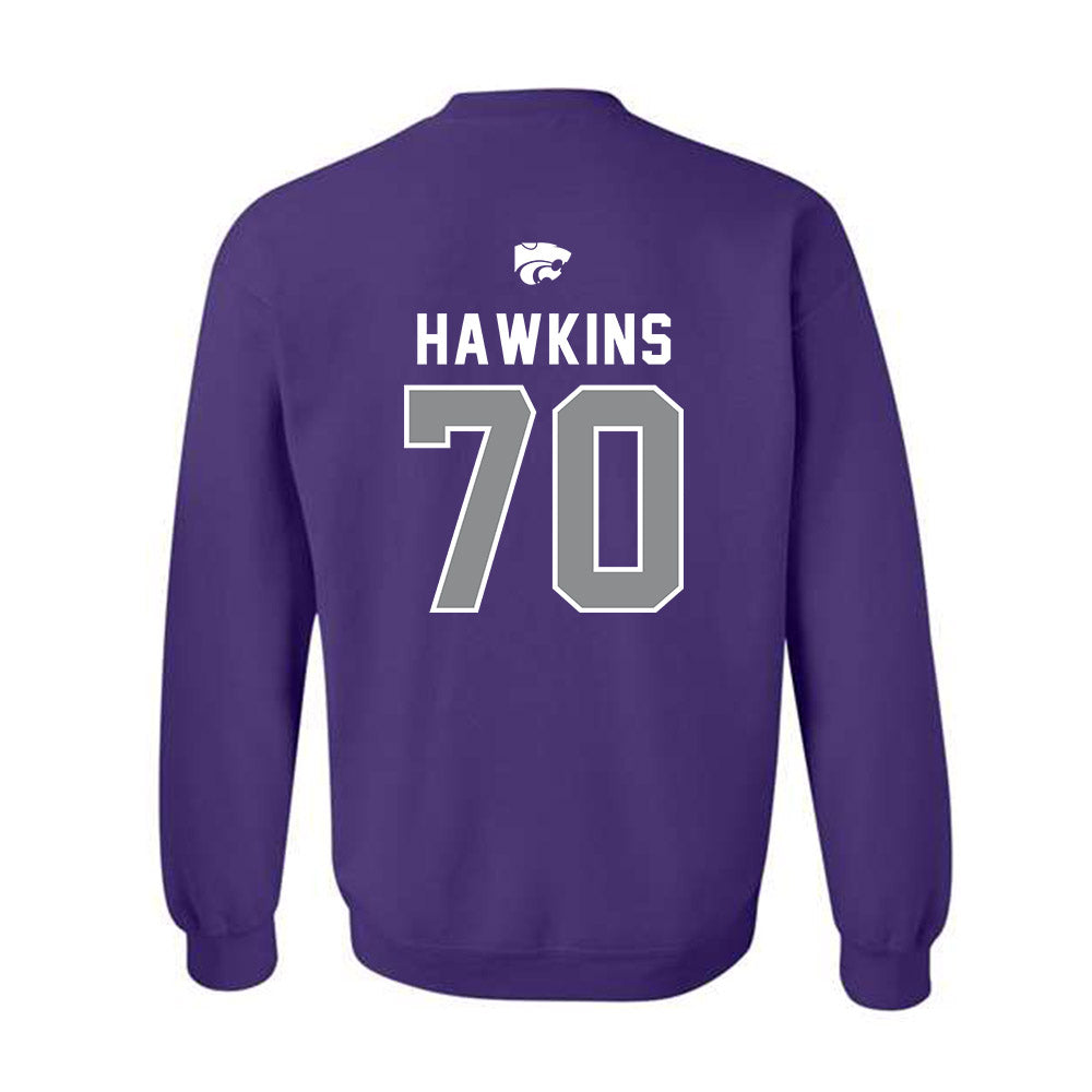 Kansas State - NCAA Football : Gus Hawkins - EMAW Crewneck Sweatshirt-1