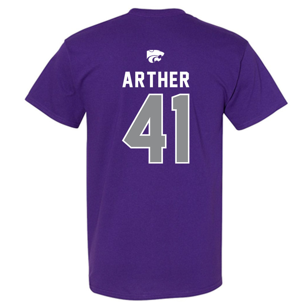 Kansas State - NCAA Baseball : Adam Arther - EMAW T-Shirt-1