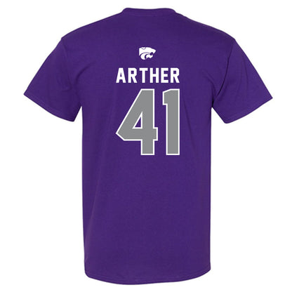 Kansas State - NCAA Baseball : Adam Arther - EMAW T-Shirt-1