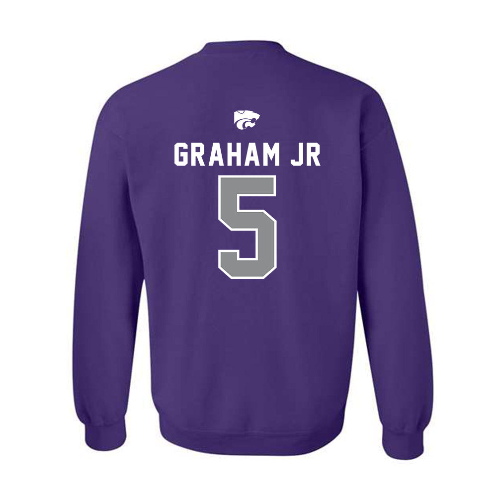 Kansas State - NCAA Football : Micheal Graham Jr - EMAW Crewneck Sweatshirt-1