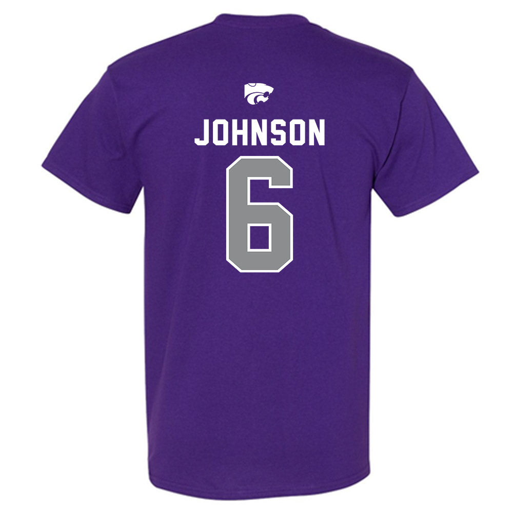 Kansas State - NCAA Men's Basketball : Marcus Johnson - EMAW T-Shirt-1