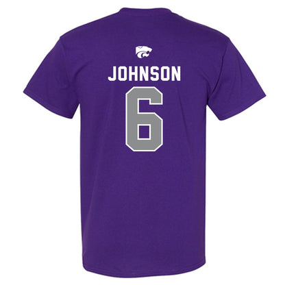 Kansas State - NCAA Men's Basketball : Marcus Johnson - EMAW T-Shirt-1